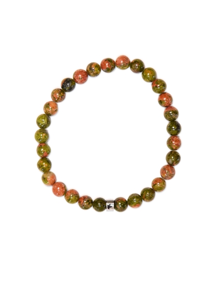 Bracelet Unakite Perles Rondes 6 mm 1