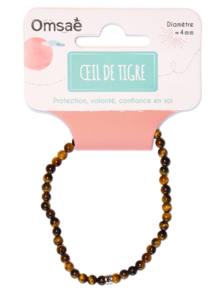 Bracelet Oeil de Tigre Perles rondes 4 mm 2