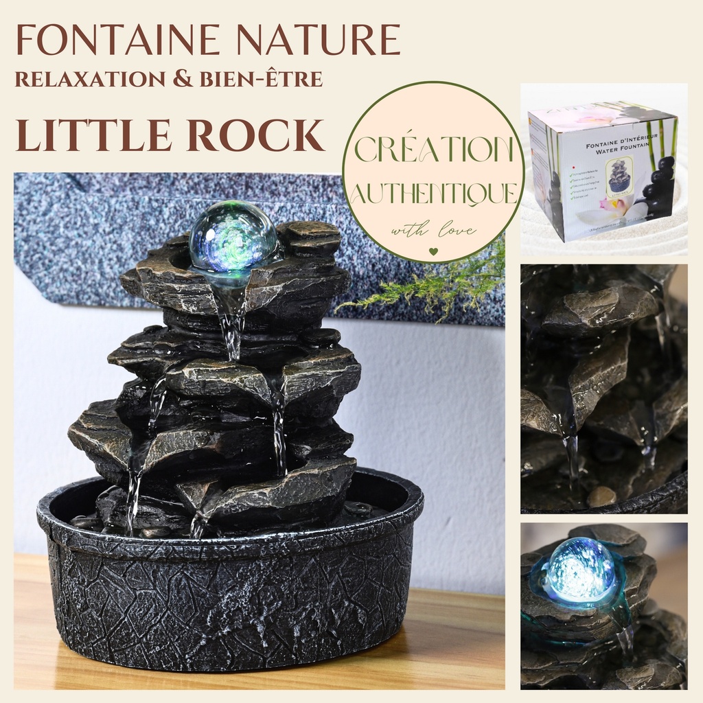 Fontaine Nature Little Rock — vue de face