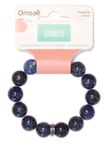 Bracelet Sodalite Perles rondes 14 mm 2