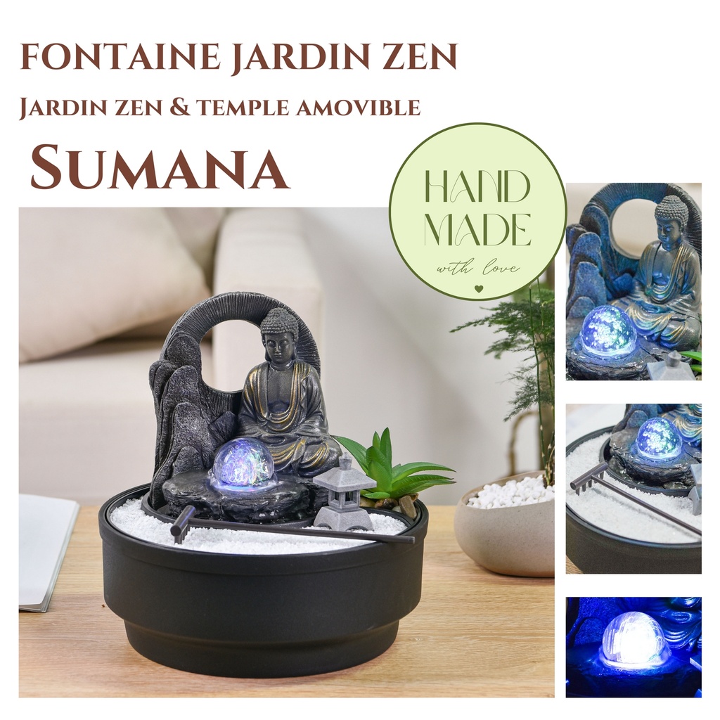 Fontaine Jardin Zen Sumana — vue de face