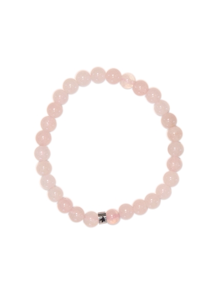 Bracelet Quartz Rose Perles rondes 6 mm 1