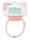 Bracelet Quartz Rose Perles rondes 6 mm 2