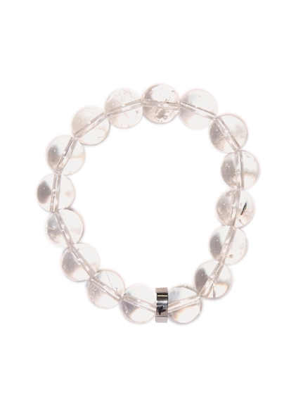 Bracelet Cristal de Roche Perles rondes 12 mm 1