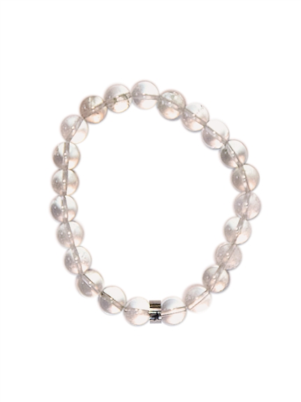Bracelet Cristal de Roche Perles rondes 8 mm 1