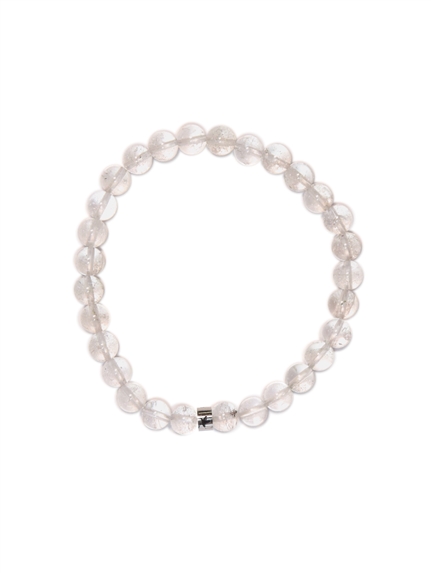 Bracelet Cristal de Roche Perles rondes 6 mm 1