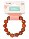 Bracelet Jaspe Rouge Perles rondes 14 mm 2