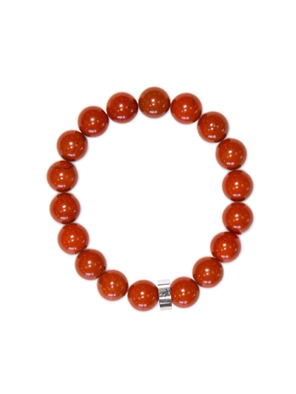 Bracelet Jaspe Rouge Perles rondes 10 mm 1