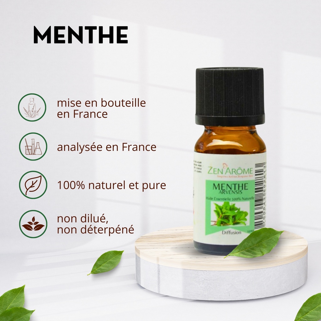 Huiles Essentielles Menthe Arvensis - 10 ml — vue de face