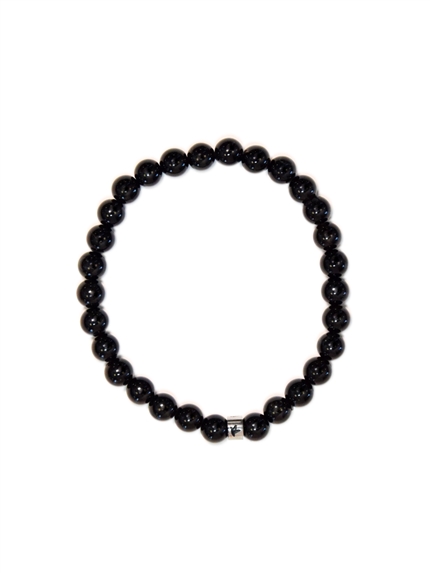 Bracelet Onyx Perles rondes 6 mm 1