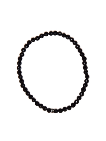 Bracelet Onyx Perles rondes 4 mm 1