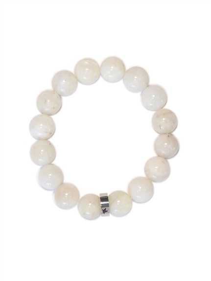 Bracelet Pierre de Lune Perles rondes 12 mm 1