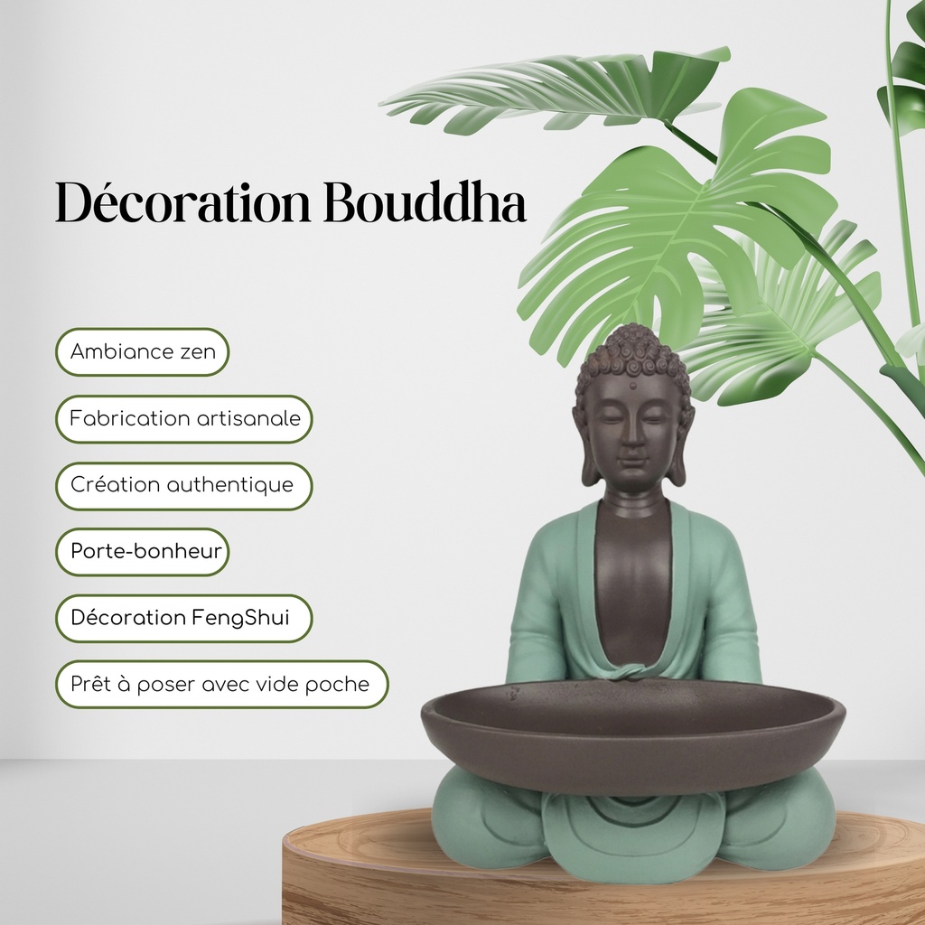 Statue Bodhi avec Plat SBM6 — vue de face