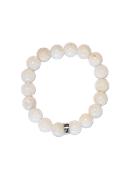 Bracelet Pierre de Lune Perles rondes 10 mm 1