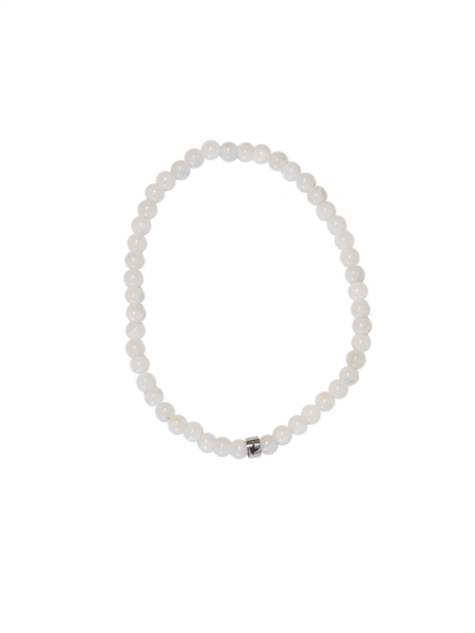 Bracelet Pierre de Lune Perles rondes 4 mm 1