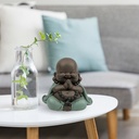 Statue Mini Bouddha Rieur SR1 — gros plan détail