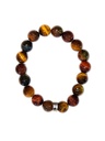 Bracelet Oeil de Tigre de Taureau et de Faucon Perles rondes 10 mm 1