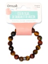Bracelet Oeil de Tigre de Taureau et de Faucon Perles rondes 10 mm 2