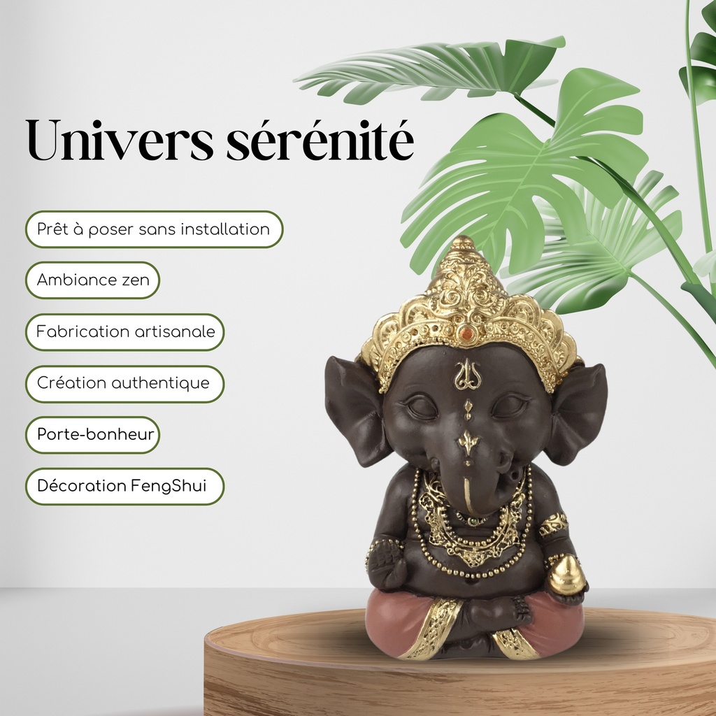 Statue Ganesh 3 - SG-2205 — vue de face