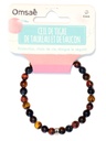 Bracelet Oeil de Tigre de Taureau et de Faucon Perles rondes 6 mm 2