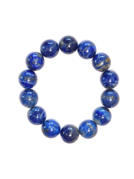 Bracelet Lapis Lazuli Perles rondes 14 mm 1