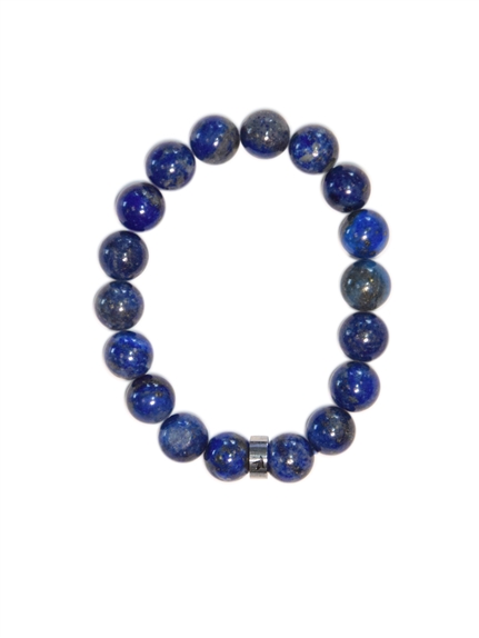 Bracelet Lapis Lazuli Perles rondes 10 mm 1