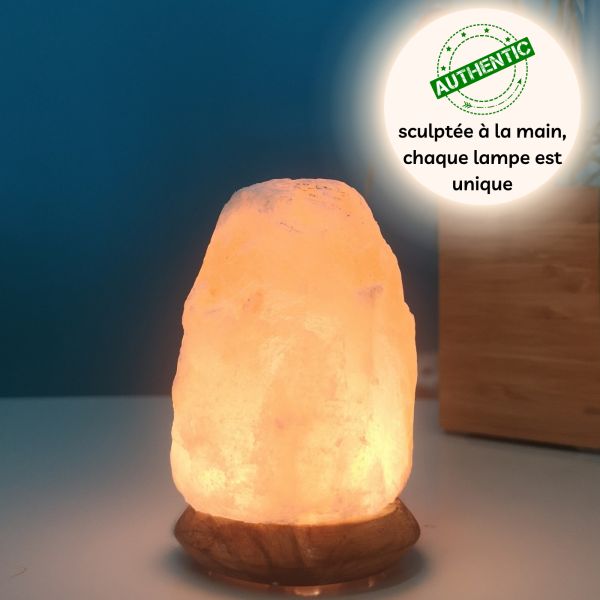 Lampe USB  en Cristal de Sel d'Himalaya Rock — vue 3/4