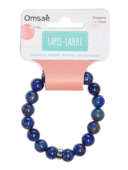 Bracelet Lapis Lazuli Perles rondes 10 mm 2