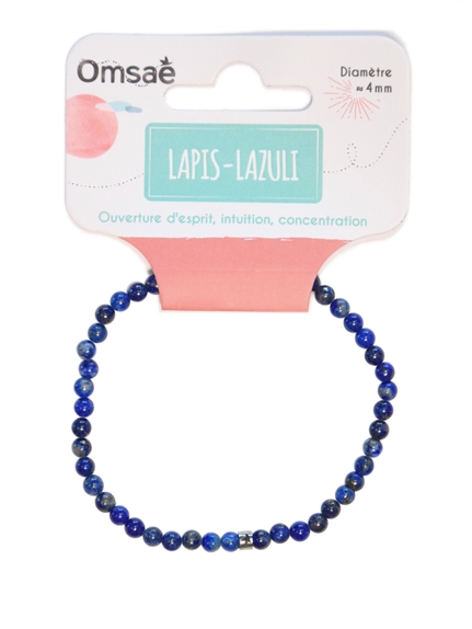 Bracelet Lapis Lazuli Perles rondes 4 mm 2