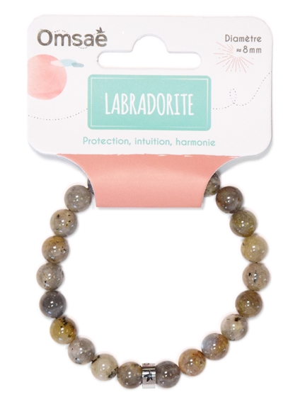 Bracelet Labradorite Perles rondes 8 mm 2