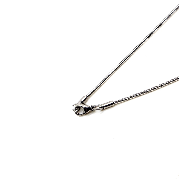 Chaîne en maille serpent pour Collier Aromathérapie — vue de face