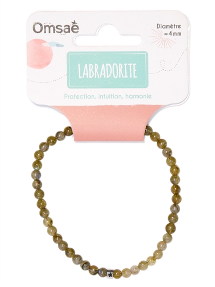 Bracelet Labradorite Perles rondes 4 mm 2