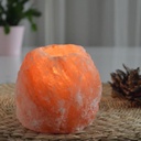 Bougeoir en Cristal de Sel Himalaya Rock 500g — mise en situation