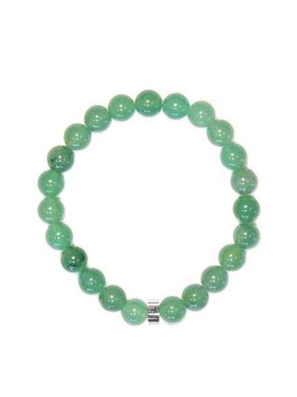 Bracelet Aventurine Verte Perles rondes 8 mm 1
