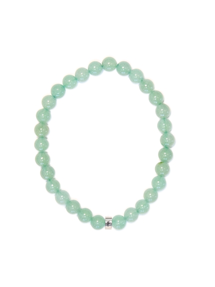Bracelet Aventurine Verte Perles rondes 6 mm 1