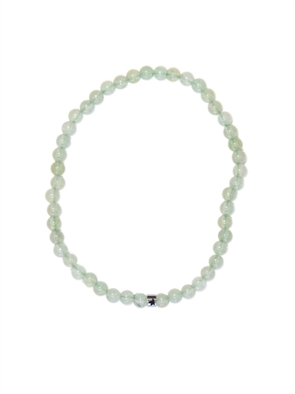 Bracelet Aventurine Verte Perles rondes 4 mm 1