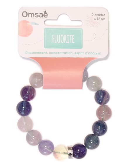 Bracelet Fluorite Perles rondes 12 mm 2