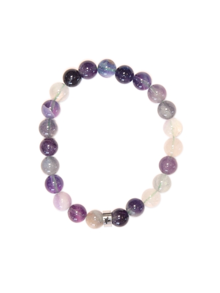Bracelet Fluorite Perles Rondes 8 mm 1