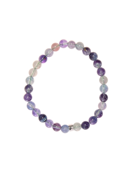 Bracelet Fluorite Perles rondes 6 mm 1