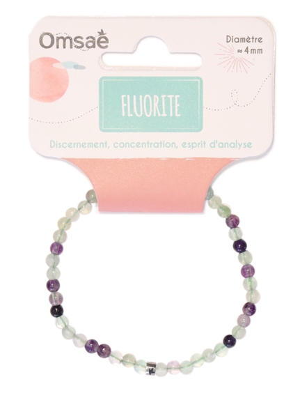 Bracelet Fluorite Perles rondes 4 mm 2