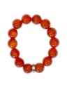 Bracelet Cornaline Perles rondes 14 mm 1