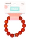 Bracelet Cornaline Perles rondes 14 mm 2