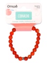 Bracelet Cornaline Perles rondes 8 mm 2