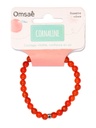Bracelet Cornaline Perles rondes 6 mm 2