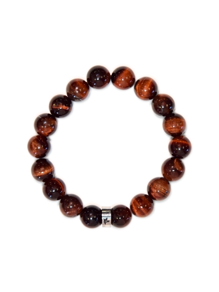 Bracelet Oeil de Taureau Perles rondes 10 mm 1
