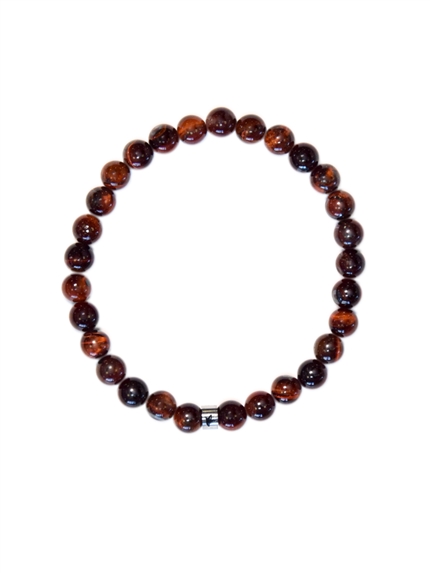 Bracelet Oeil de Taureau Perles rondes 6 mm 1