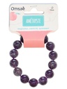 Bracelet Améthyste Perles rondes 14 mm 2