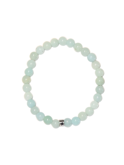 Bracelet Amazonite Perles rondes 6 mm 1