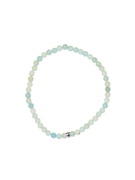Bracelet Amazonite Perles rondes 4 mm 1