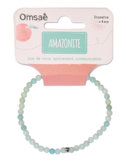 Bracelet Amazonite Perles rondes 4 mm 2